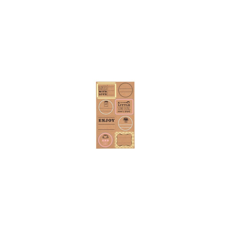 bake sale stickervellen met geschenklabels de kleine zebra bake sale labels