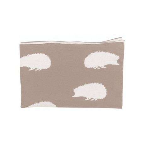 châle bébé tricoté 'hedgehog taupe' 80x100cm châle bébé tricoté 'hedgehog taupe' 80x100cm