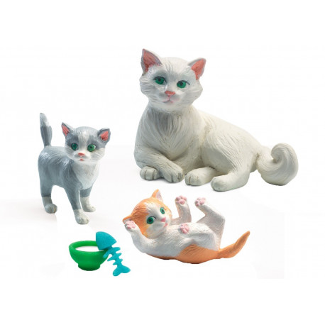 set chats - Petit Home by Djeco 5pc set chats - Petit Home by Djeco 5pc