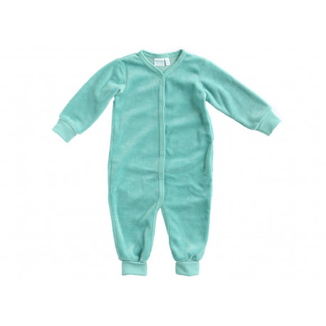 pyjama bébé en velours jade pyjama bébé en velours jade