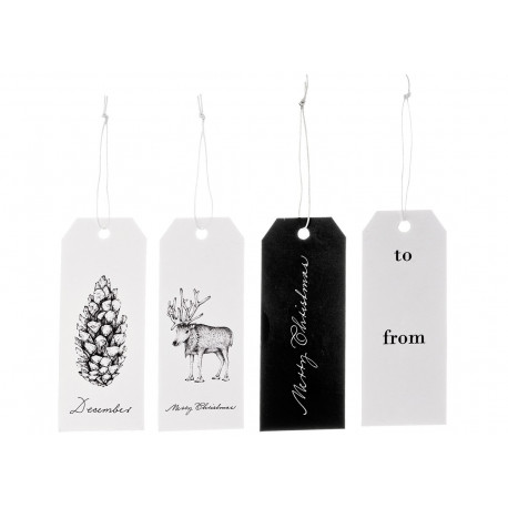 prachtige cadeaulabels in zwart en wit prachtige cadeaulabels in zwart en wit