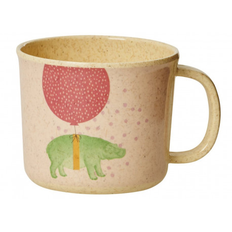 baby bamboe melamine beker 'girls animal' baby bamboe melamine beker 'girls animal'
