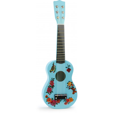 hippe folkgitaar met mooie illustraties hippe folkgitaar met mooie illustraties
