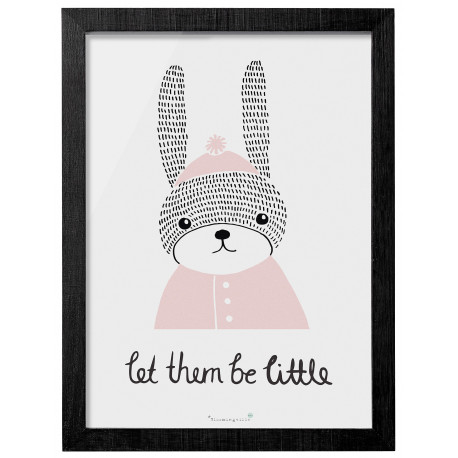 zwarte houten kader met poster 'Rabbit' zwarte houten kader met poster 'Rabbit'