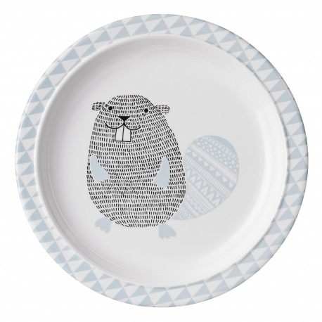 melamine bord 'Noah Beaver' (Ø22 cm) melamine bord 'Noah Beaver' (Ø22 cm)