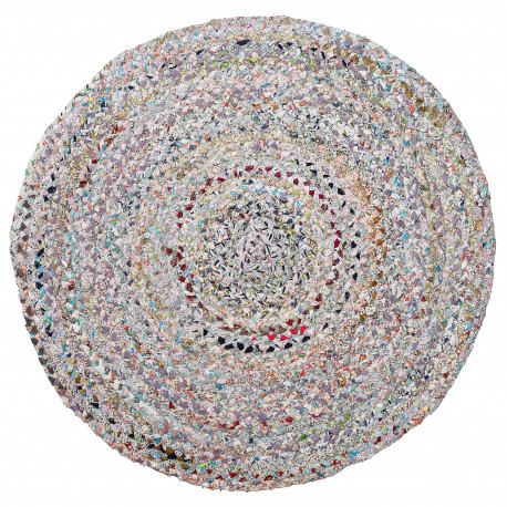 gevlochten tapijt 'Multi Colour' (Ø90 cm) gevlochten tapijt 'Multi Colour' (Ø90 cm)