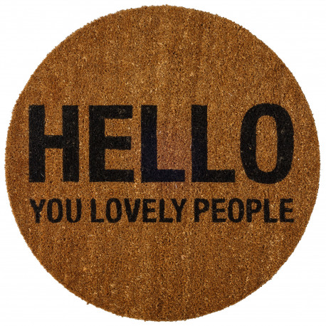 deurmat uit kokosvezel 'Hello You Lovely People' deurmat uit kokosvezel 'Hello You Lovely People'