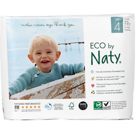 Ecologische luierbroekjes - maat 4 Maxi/Maxi+ (8-15 kg) - 22 stuks Ecologische luierbroekjes - maat 4 Maxi/Maxi+ (8-15 kg) - 22 stuks